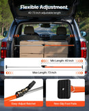 VEVOR kravas fiksēšanas stienis ar sprūdrata mehānismu, regulējams 1016–1854 mm, pastiprināta tērauda teleskopiska kravas bloķēšanas sistēma ar neslīdošiem atbalsta spilventiņiem, paredzēta SUV un vieglajiem automobiļiem