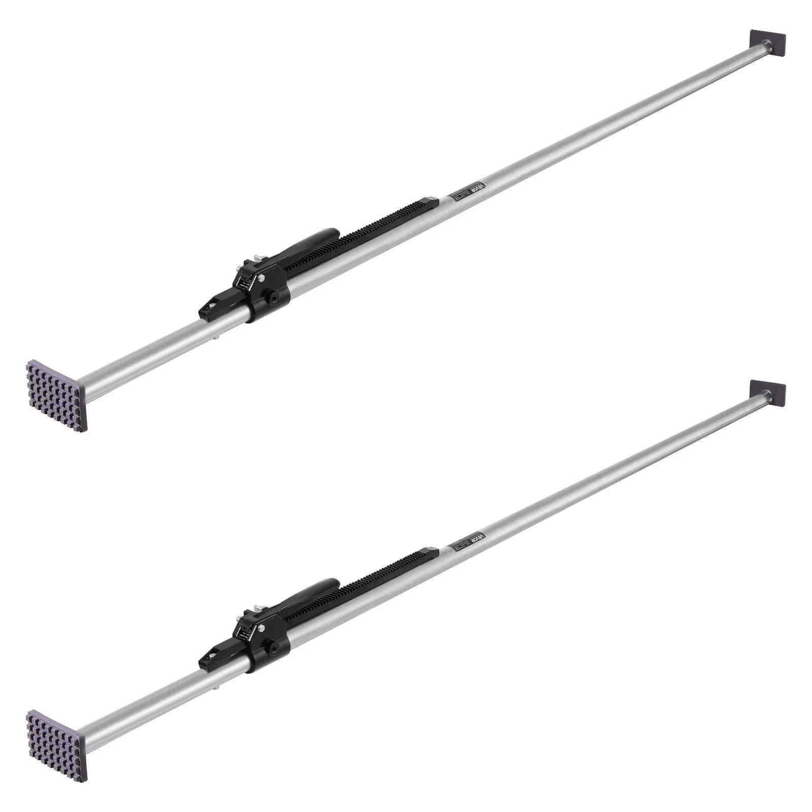 VEVOR kravas fiksācijas stienis, sprūdrata tipa kravas stienis ar regulējamu garumu 2261–2642 mm, izturīgs tērauda kravas stabilizators ar neslīdošiem uzgaļiem, kravas nostiprināšanai kravas auto kastēs, puspiekabēs un piekabēs (2 gab.)