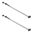 VEVOR kravas fiksācijas stienis, sprūdrata tipa kravas stienis ar regulējamu garumu 2261–2642 mm, izturīgs tērauda kravas stabilizators ar neslīdošiem uzgaļiem, kravas nostiprināšanai kravas auto kastēs, puspiekabēs un piekabēs (2 gab.)