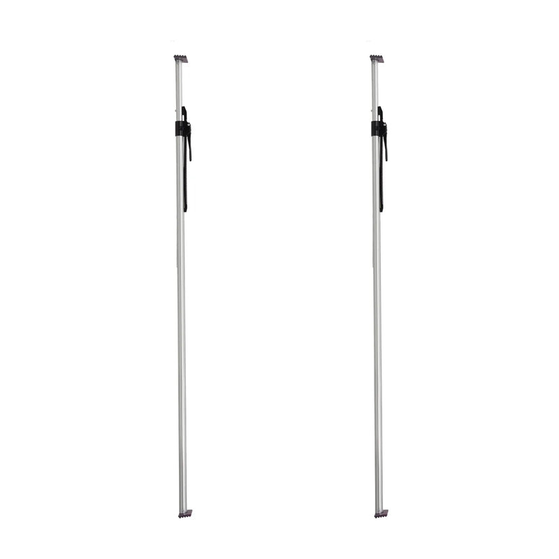 VEVOR kravas fiksācijas stienis, sprūdrata tipa kravas stienis ar regulējamu garumu 2261–2642 mm, izturīgs tērauda kravas stabilizators ar neslīdošiem uzgaļiem, kravas nostiprināšanai kravas auto kastēs, puspiekabēs un piekabēs (2 gab.)
