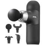 VEVOR mini masāžas ierīce dziļo audu masāžai, pārnēsājama perkusijas masāžas pistole sportistiem ar 4 ātrumiem un 2500 mAh akumulatoru, piemērota sāpju mazināšanai un muskuļu relaksācijai