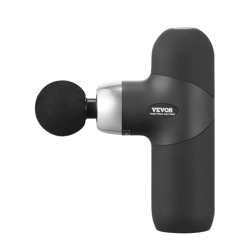 VEVOR mini masāžas ierīce dziļo audu masāžai, pārnēsājama perkusijas masāžas pistole sportistiem ar 4 ātrumiem un 2500 mAh akumulatoru, piemērota sāpju mazināšanai un muskuļu relaksācijai