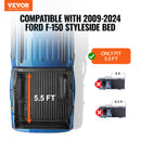 VEVOR salokāms kravas kastes pārsegs Ford F-150 (2009–2024),  1,68 x 1,65 m kravas kastei, mīksts PVC materiāls, 100% piekļuve kravas kastei