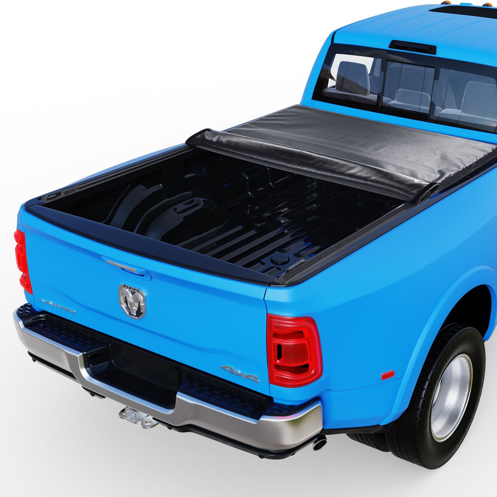 VEVOR kravas kastes pārsegs, salokāms kravas kastes pārsegs, saderīgs ar 2002–2018 Dodge Ram 1500, 2003–2024 2500 3500, 2019–2024 Classic, 195 x 168 cm kravas kastei, mīksts PVC materiāls