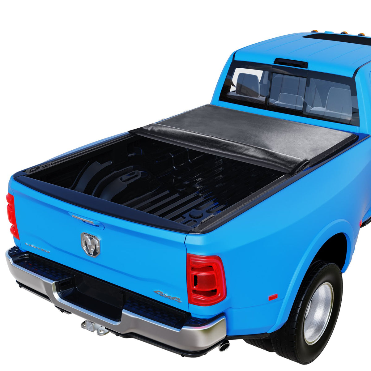 VEVOR kaubakasti kate, kokkupandav kaubakasti kate, sobib 2002-2018 Dodge Ram 1500, 2003-2024 2500 3500, 2019-2024 Classic, 195 x 168 cm kaubakasti jaoks, pehme PVC materjalist.