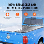 VEVOR kaubakasti kate, kokkupandav kaubakasti kate, sobib 2002-2018 Dodge Ram 1500, 2003-2024 2500 3500, 2019-2024 Classic, 195 x 168 cm kaubakasti jaoks, pehme PVC materjalist.