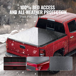 VEVOR pehme PVC pagasiruumi kate 1,62 × 1,60 m, Chevy Silverado/GMC Sierra 1500 (2019-2024, v.a. Classic) jaoks.