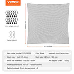 VEVOR Golfa Tīkls 305x457 cm – Treniņu Tīkls Iekštelpām un Āram, Izturīgs Neilona Bumbu Tīkls Beisbolam, Hokejam, Futbolam, Sporta Aizsargtīkls Pagalmam un Sitienu Treniņiem (Tikai Tīkls)