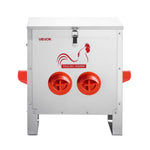 VEVOR automātiskā vistu barotava, 11,34 kg ietilpība, 6 barošanas atveres bez barības zudumiem, automātiska gravitācijas padeve, ar rokturi un aizslēdzamu vāku, metāla konstrukcija vistām, pundurvistām un fazāniem