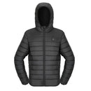 L_VEVOR vīriešu apsildāmā softshell jaka ar 7,4 V akumulatoru, viegls vēja necaurlaidīgs mētelis ar 6 apsildes zonām un 3 siltuma iestatījumiem pārgājieniem un āra darbiem, melna