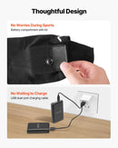 Viena izmēra_VEVOR apsildāmās zeķes ar 5000 mAh akumulatoru, uzlādējamas, ar 4 apsildes līmeņiem un lietotnes vadību; piemērotas sievietēm un vīriešiem medībām, izjādēm, kempingam un pārgājieniem