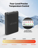 Viena izmēra_VEVOR apsildāmās zeķes ar 5000 mAh akumulatoru, uzlādējamas, ar 4 apsildes līmeņiem un lietotnes vadību; piemērotas sievietēm un vīriešiem medībām, izjādēm, kempingam un pārgājieniem