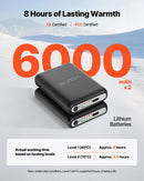 Viena izmēra_VEVOR apsildāmās zeķes ar 5000 mAh akumulatoru, uzlādējamas, ar 4 apsildes līmeņiem un lietotnes vadību; piemērotas sievietēm un vīriešiem medībām, izjādēm, kempingam un pārgājieniem