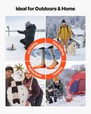 Viena izmēra_VEVOR apsildāmās zeķes ar 5000 mAh akumulatoru, uzlādējamas, ar 4 apsildes līmeņiem un lietotnes vadību; piemērotas sievietēm un vīriešiem medībām, izjādēm, kempingam un pārgājieniem