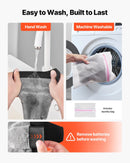 Viena izmēra_VEVOR apsildāmās zeķes ar 5000 mAh akumulatoru, uzlādējamas, ar 4 apsildes līmeņiem un lietotnes vadību; piemērotas sievietēm un vīriešiem medībām, izjādēm, kempingam un pārgājieniem