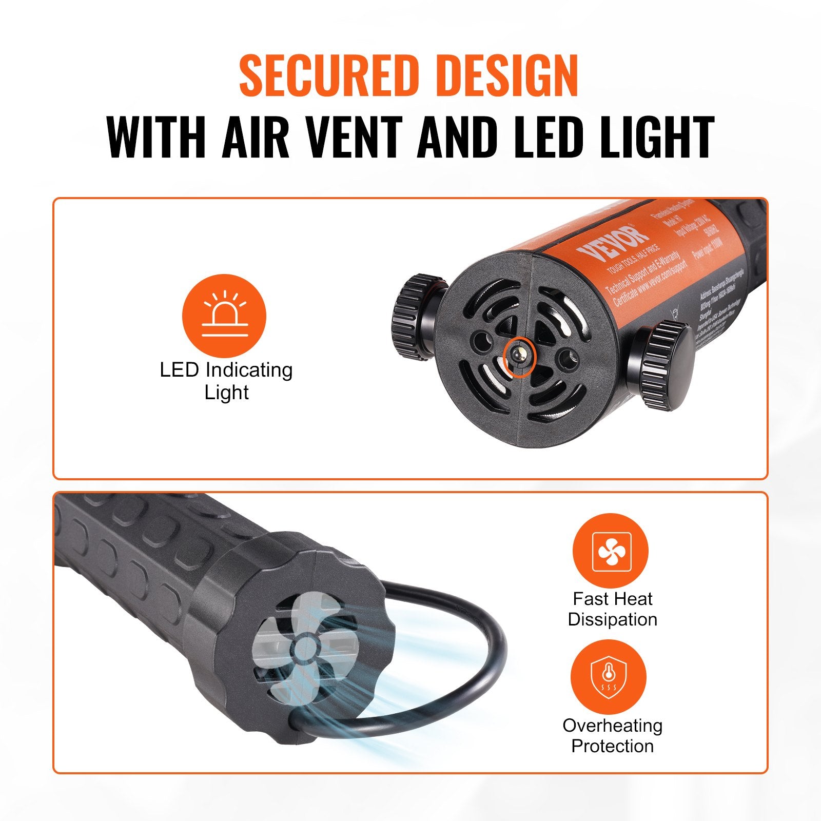 VEVOR 1100W rokas magnētiskās indukcijas sildītāja komplekts, 230V_zemāk pilns apraksts