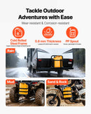 VEVOR metāla degvielas kanna, 20 l degvielas kanna ar uzgali un ergonomisku rokturi, maksimālais plūsmas ātrums 6 l/min, hermētiska un korozijizturīga metāla kanna automašīnām, motocikliem, ATV un UTV, dzeltena