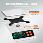 Rūpnieciskie svari, digitālie 10 kg x 0,1 g, ar LED ekrānu, vienībās g/kg/lb/oz/ct, detaļu, monētu, inventāra, virtuves un juvelierizstrādājumu svēršanai