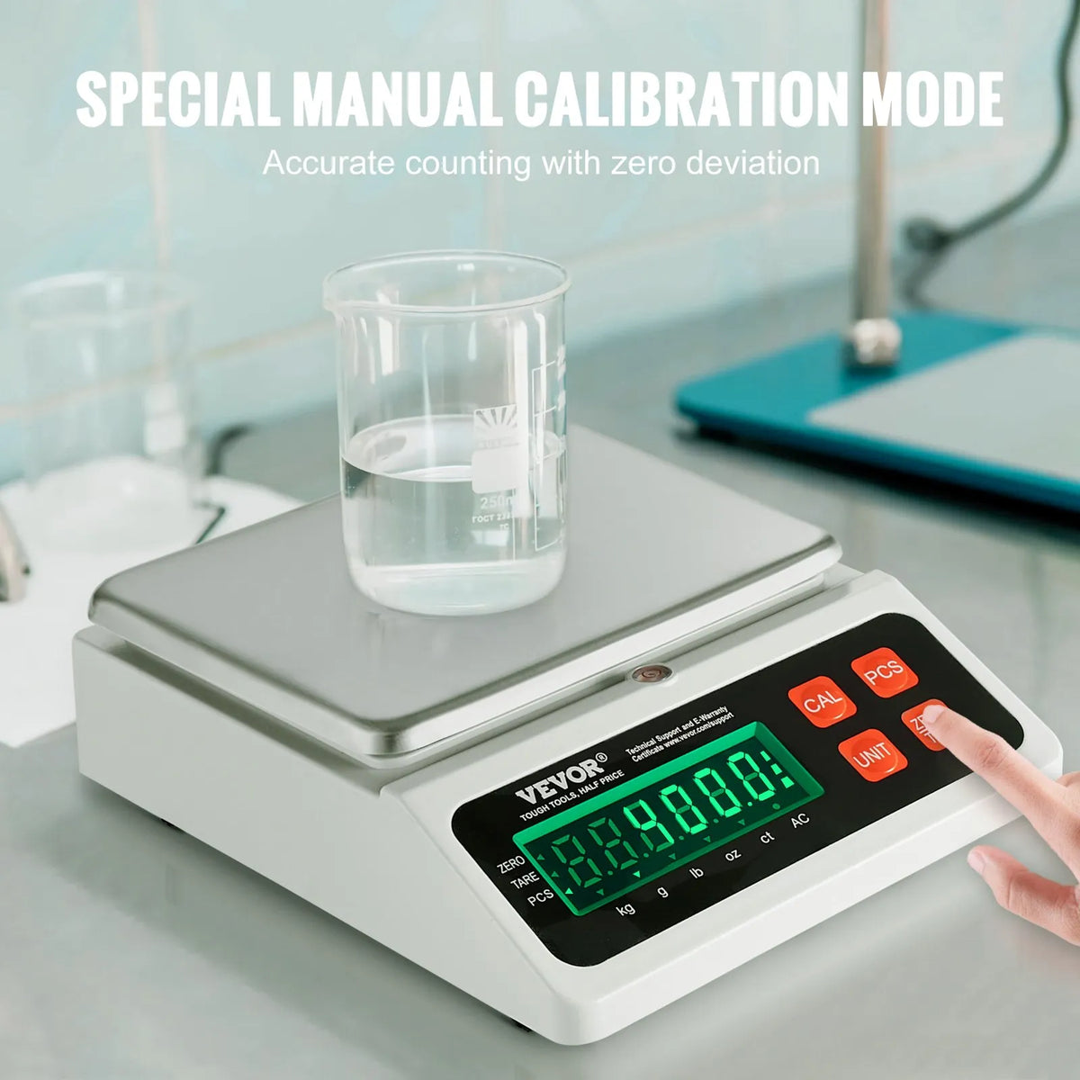Rūpnieciskie svari, digitālie 10 kg x 0,1 g, ar LED ekrānu, vienībās g/kg/lb/oz/ct, detaļu, monētu, inventāra, virtuves un juvelierizstrādājumu svēršanai