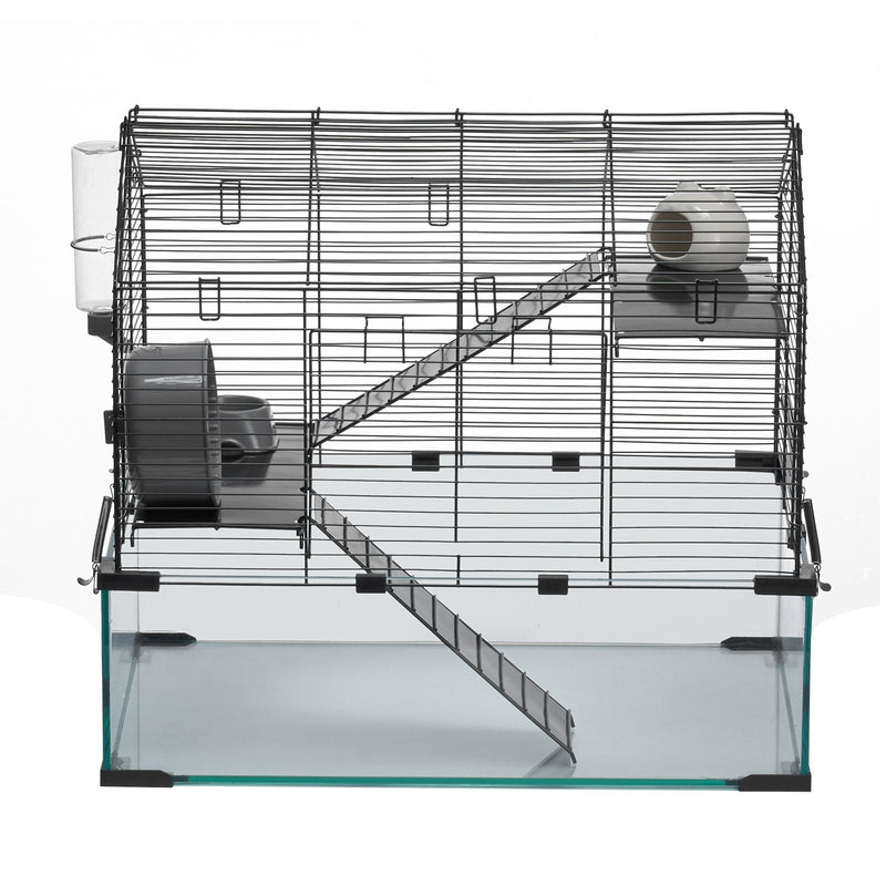 VEVOR Metāla konstrukcijas caurspīdīgs kāmja būris ar ventilāciju, vieglu tīrīšanu un plašu skatu