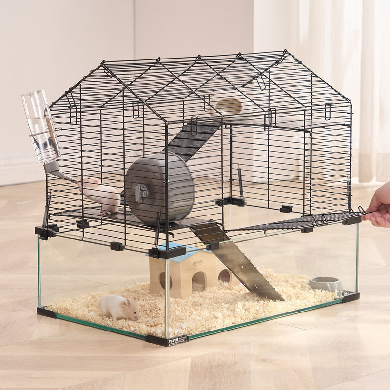 VEVOR Metāla konstrukcijas caurspīdīgs kāmja būris ar ventilāciju, vieglu tīrīšanu un plašu skatu