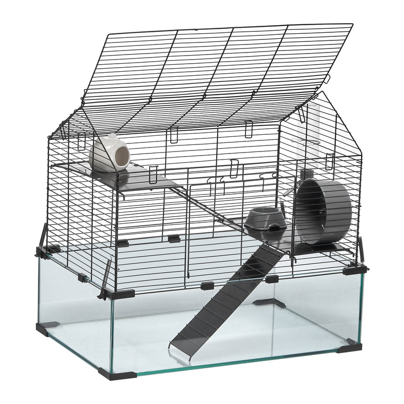 VEVOR Metāla konstrukcijas caurspīdīgs kāmja būris ar ventilāciju, vieglu tīrīšanu un plašu skatu