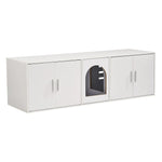 VEVOR Cat Litter Box Enclosure Wooden Litter Box Furniture Hidden 147.1 cm White