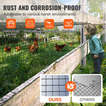 Cinkota metāla sieta rullis 910 × 30 480 mm, 19 Gauge, ar vinila pārklājumu, vistas kūtīm, trušu un čūsku žogiem, mājputnu nožogojumiem