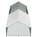 VEVOR metāla vistu aploks, 3 × 8 × 2 m, liels ieejams putnu voljērs ar pārsegu, arkas tipa jumts, drošības slēdzene, āra būris vistām, pīlēm un trušiem pagalmam vai saimniecībai