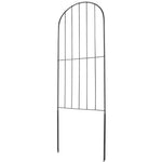 Dārza metāla žogs dzīvnieku barjerai 731,5 × 396,2 cm ar 5,1 cm mietiņu atstarpi, 10 gab. komplekts