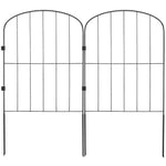 Dārza metāla žogs dzīvnieku barjerai 731,5 × 396,2 cm ar 5,1 cm mietiņu atstarpi, 10 gab. komplekts