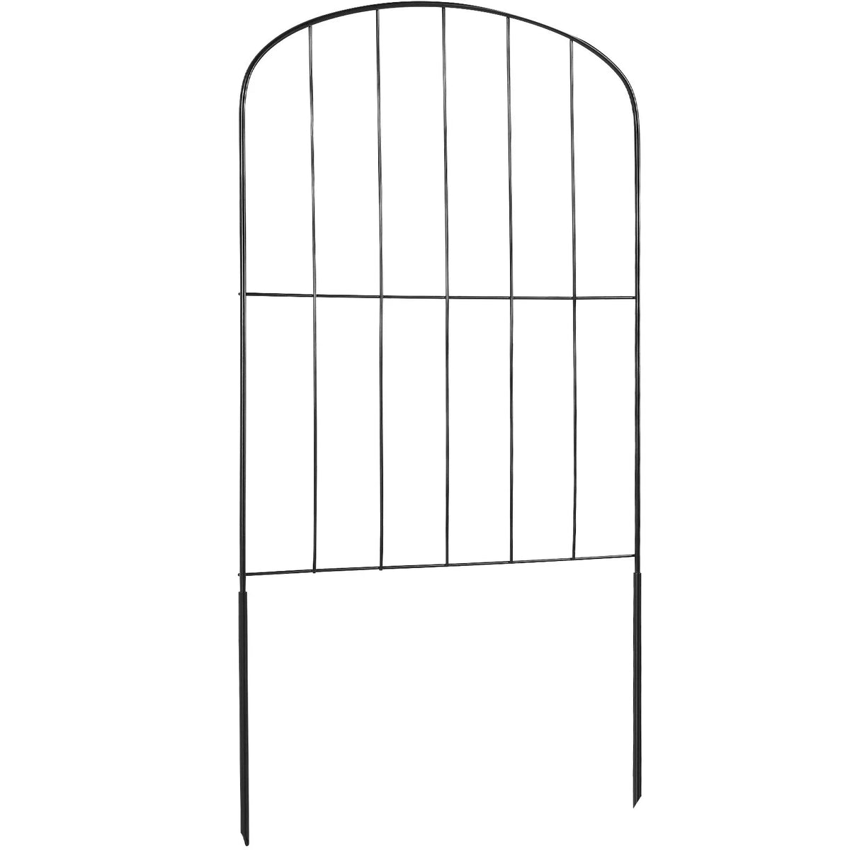 Dārza metāla žogs dzīvnieku barjerai 731,5 × 396,2 cm ar 5,1 cm mietiņu atstarpi, 10 gab. komplekts
