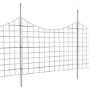 Dārza metāla žogs dzīvnieku barjerai 92,9 × 74,9 cm ar 16 cm mietiņu atstarpi, 5 gab. komplekts