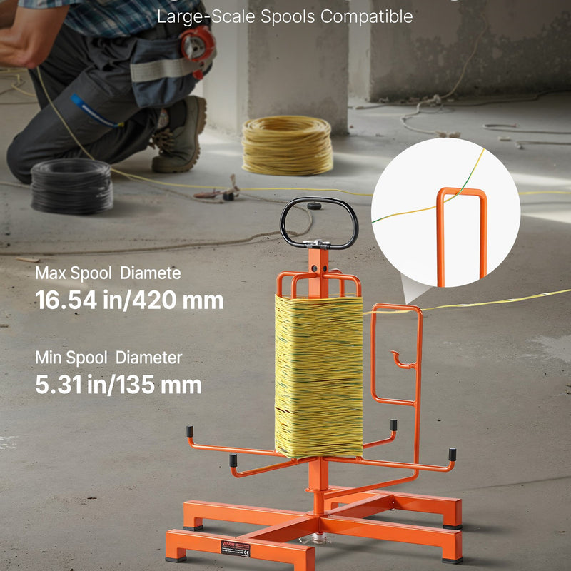 Kabeļu dozators — grīdas stiprinājums, pārnēsājams, rūpnieciskai un elektropreču tirdzniecības lietošanai