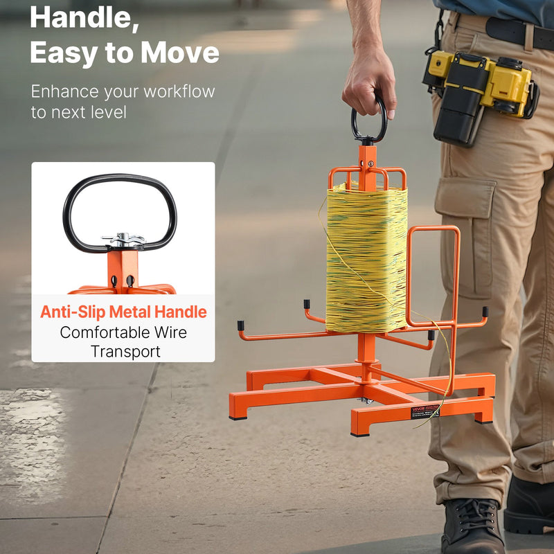 Kabeļu dozators — grīdas stiprinājums, pārnēsājams, rūpnieciskai un elektropreču tirdzniecības lietošanai