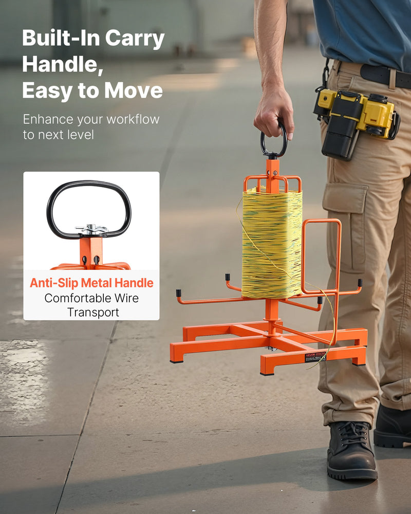 Kabeļu dozators — grīdas stiprinājums, pārnēsājams, rūpnieciskai un elektropreču tirdzniecības lietošanai