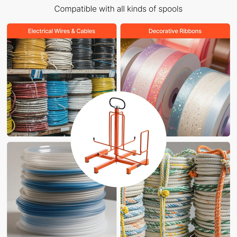 Kabeļu dozators — grīdas stiprinājums, pārnēsājams, rūpnieciskai un elektropreču tirdzniecības lietošanai