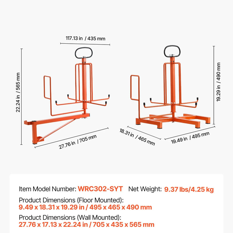 Kabeļu dozators — grīdas stiprinājums, pārnēsājams, rūpnieciskai un elektropreču tirdzniecības lietošanai