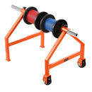 Vadu ruļļu statīvs ruļļiem līdz 760 mm diametrā ar riteņiem