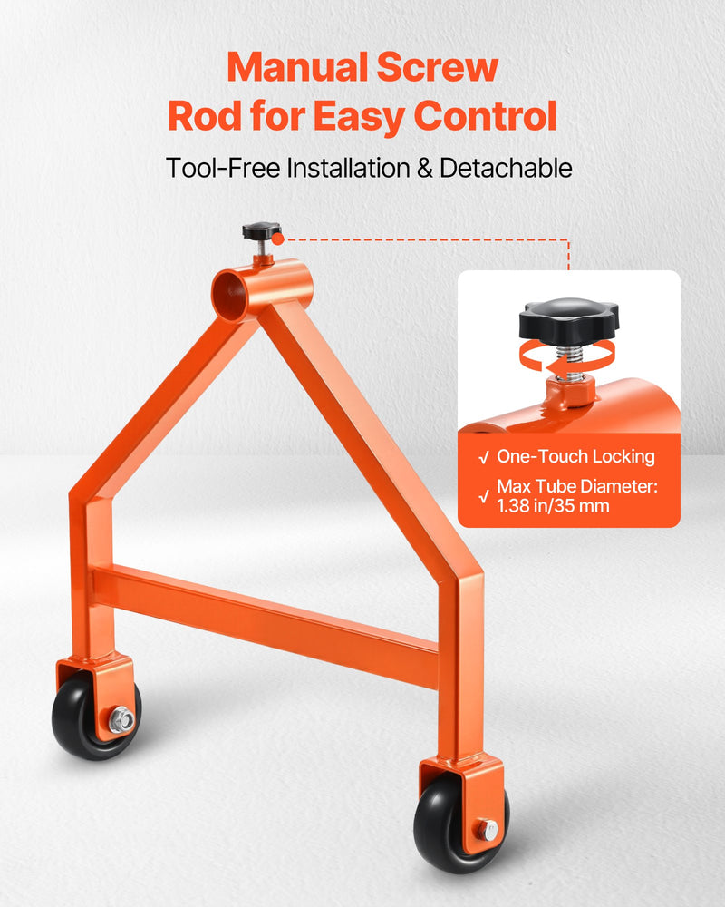 Vadu ruļļu statīvs ruļļiem līdz 760 mm diametrā ar riteņiem