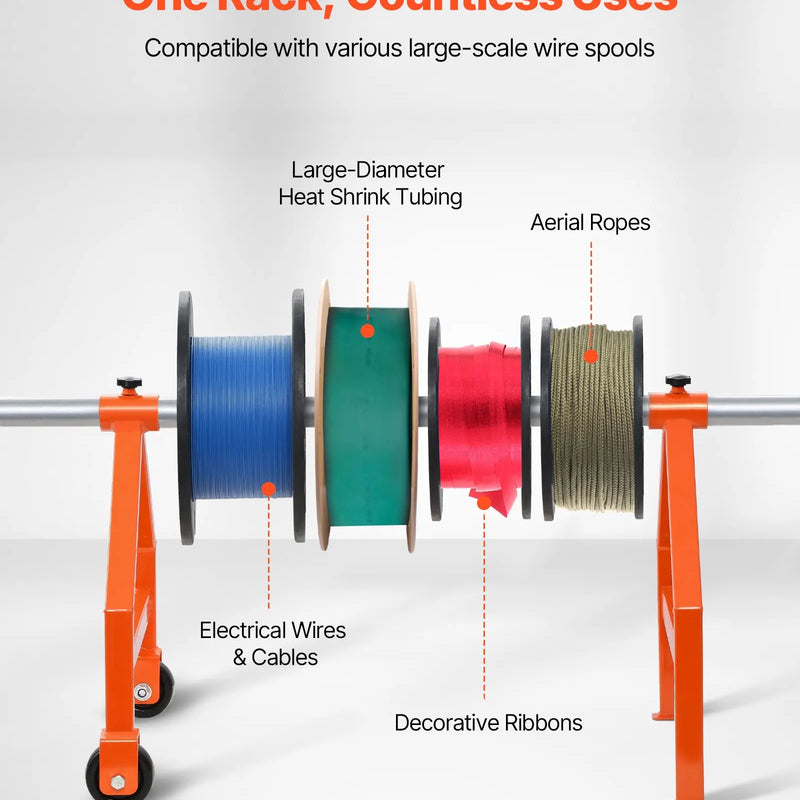 Vadu ruļļu statīvs ruļļiem līdz 760 mm diametrā ar riteņiem