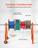 Vadu ruļļu statīvs ruļļiem līdz 760 mm diametrā ar riteņiem