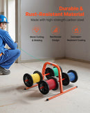 Rokas kabeļu turētājs līdz 8 ruļļiem — elektroinstalācijas un rūpnieciskai tirdzniecībai