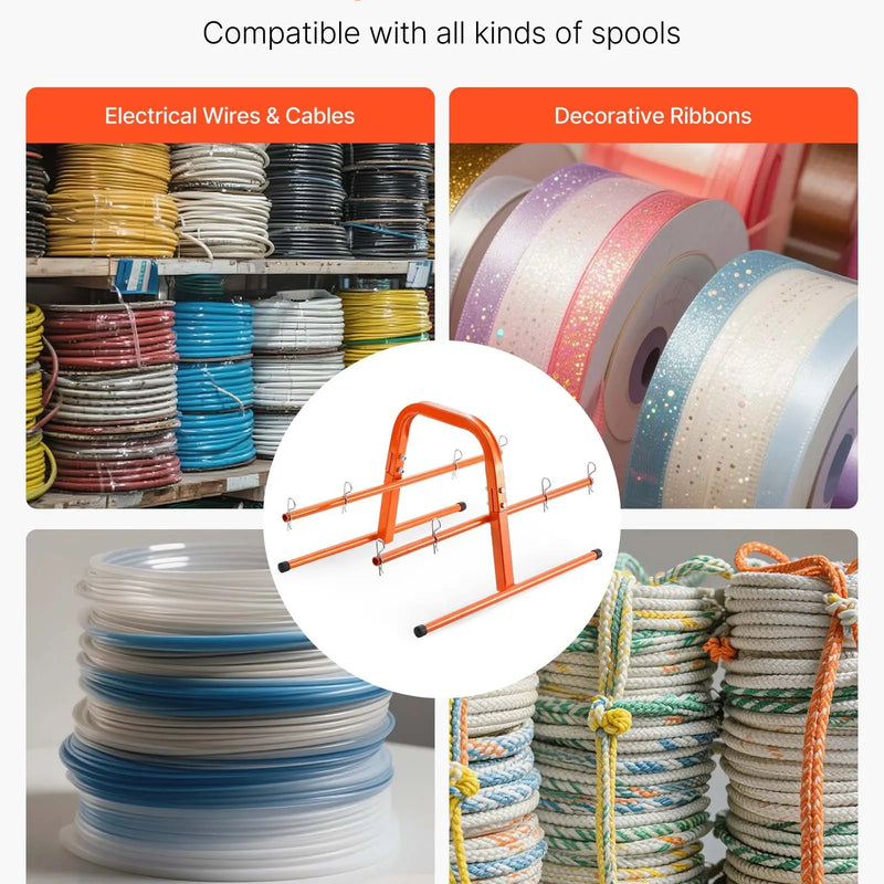 Rokas kabeļu turētājs līdz 8 ruļļiem — elektroinstalācijas un rūpnieciskai tirdzniecībai