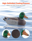 Pīļu mānekļi, reālistiski peldoši medību mānekļi ar svaru līdzsvarotu peldspēju, plastmasas pīļu imitācija medībām, piemēroti dīķiem, ezeriem un dārza dekorēšanai, viegli pārnēsājami (6 gab.)