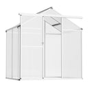 Pieejams 10 dienu laikā! VEVOR polikarbonāta 1,84 x 1,26 x 1,93 m siltumnīca dārzam