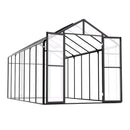 Pieejams 10 dienu laikā! VEVOR polikarbonāta 2.35 x 4.03 x 2.07 m siltumnīca dārzam