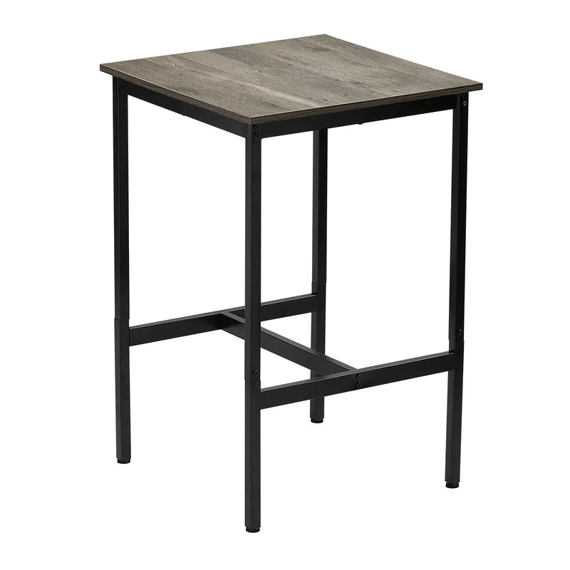 VEVOR augsts bāra galds ar metāla rāmi, 60×60×91 cm, piemērots virtuvei, viesistabai, kafejnīcai vai ballītēm, retro brūnā un melnā krāsā