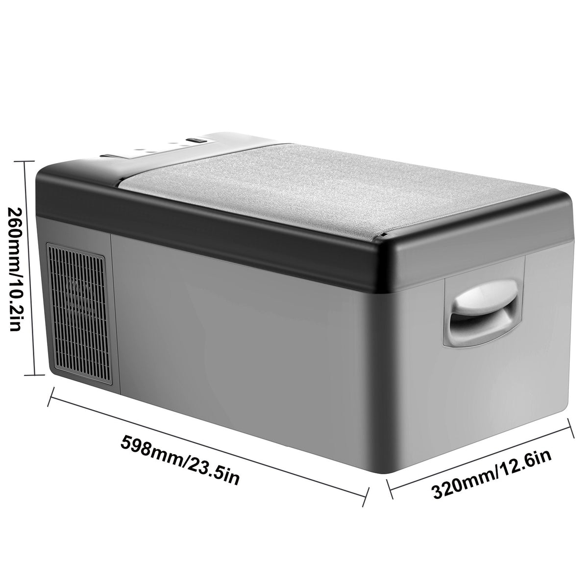 15L VEVOR autokülmik/külmik, 12V, -20 ℃ kuni 10 ℃, sobib ideaalselt autodele, veoautodele, haagissuvilatele, paatidele, aga ka koduseks kasutamiseks või välistegevuseks, näiteks reisimiseks, kalastamiseks ja telkimiseks.