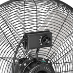 VEVOR industriālais grīdas ventilators 61 cm, 7500 CFM augstas veiktspējas gaisa plūsma, alumīnija lāpstiņas, 3 ātrumi, 360° regulējams slīpums, piemērots darbnīcām, noliktavām, garāžām un komerctelpām, melns